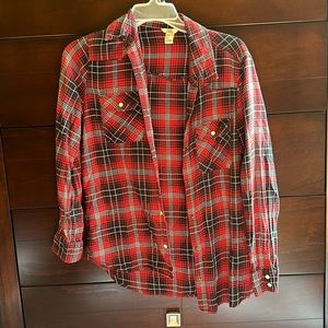 Flannel plaid shirt